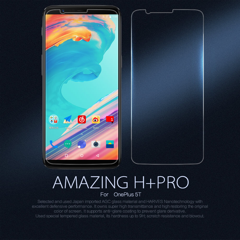 Nillkin Amazing H+ Pro tempered glass OnePlus 5T