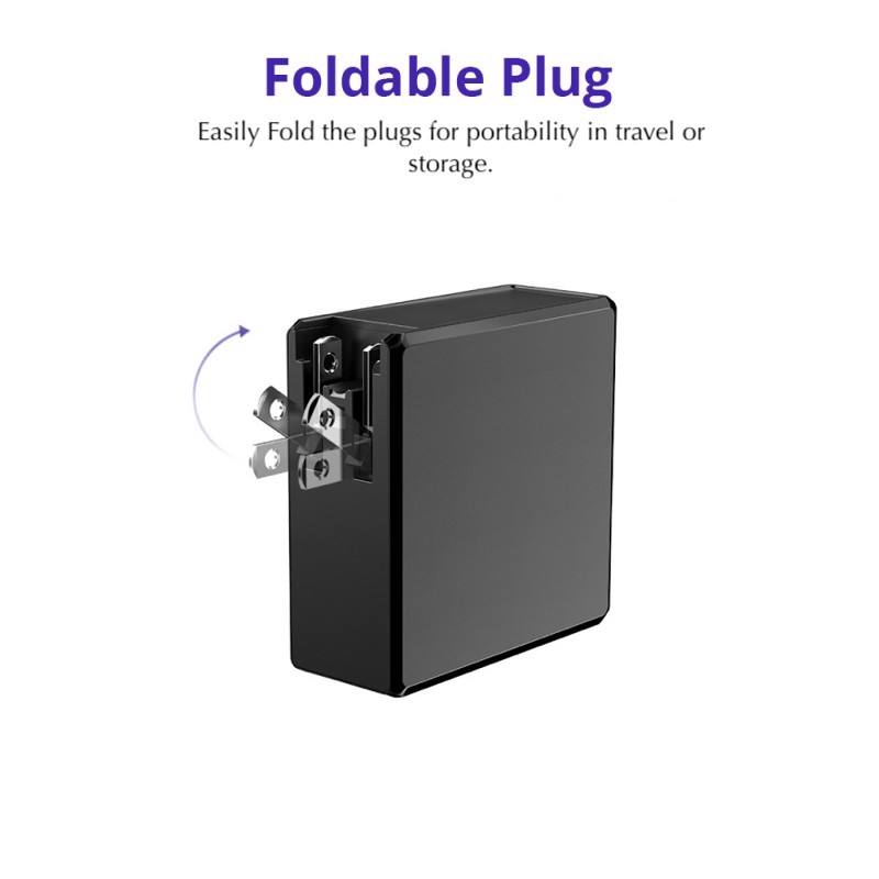 Foldable Plug US Tronsmart WCP02 60W USB-C PD 3.0 Wall Charger