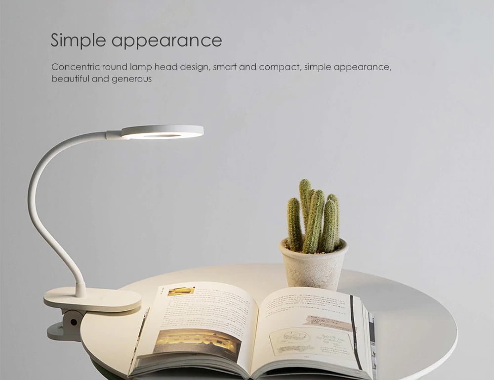 simple appearance clip table lamp