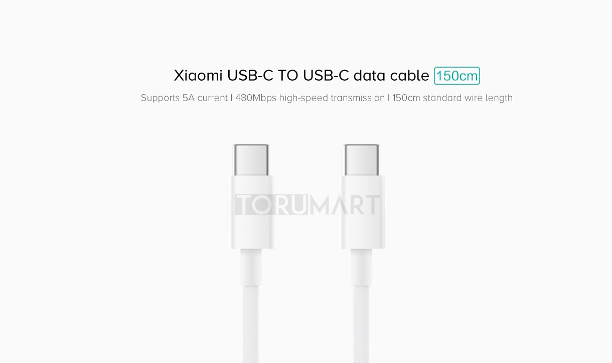 1. Xiaomi USB-C TO USB-C data cable