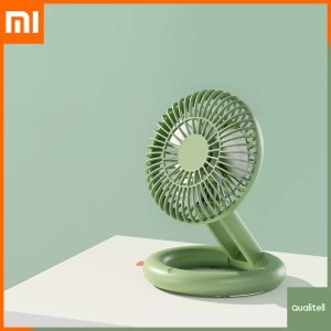 Qualitell Silent Folding Rechargeable Fan – Olive Green