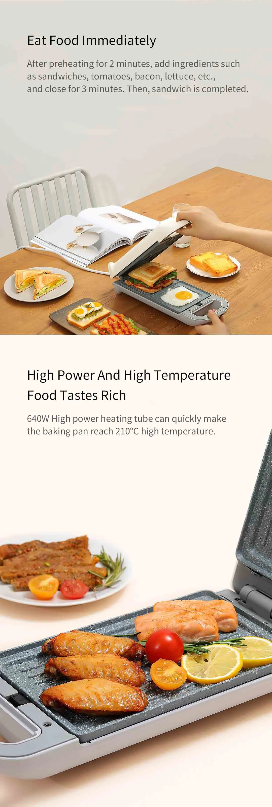 High power and temperature